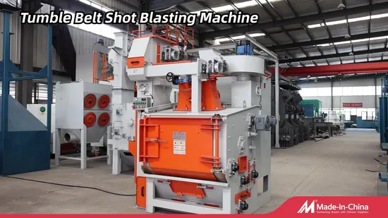 High-Performance Metal Finishing Q326 Continuous Rubber Belt Tumble Shot Blasting Machine